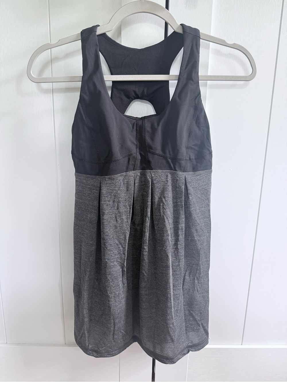 Lululemon Athletic Racerback Dress in Charcoal and Black